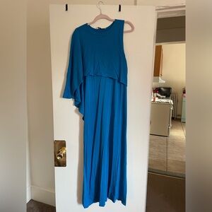 Blue One Shoulder Evening Dress, Zara size L